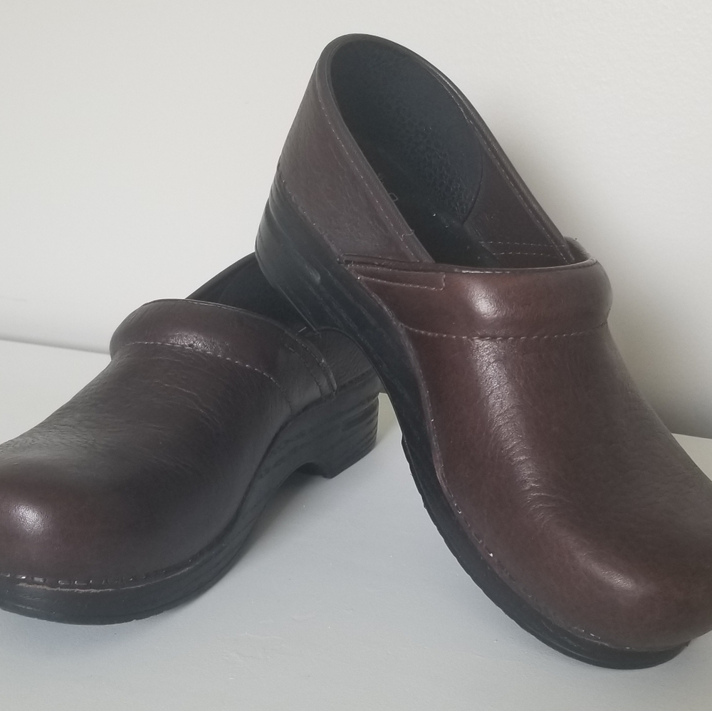Dark brown leather Dansko
